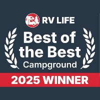RV LIFE Best of the Best Campground 2025 award winner RV LIFE Best of the Best Campground 2025 award winner
